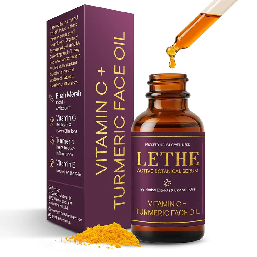 LETHE Active Botanical Serum | Brighter Tighter Younger Skin | VEGAN | Herbalist Made