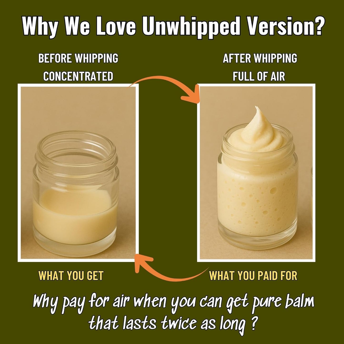 ProSeed Manuka Honey Unwhipped Tallow Balm – Handmade Grass-Fed Beef Moisturizer with Frankincense,