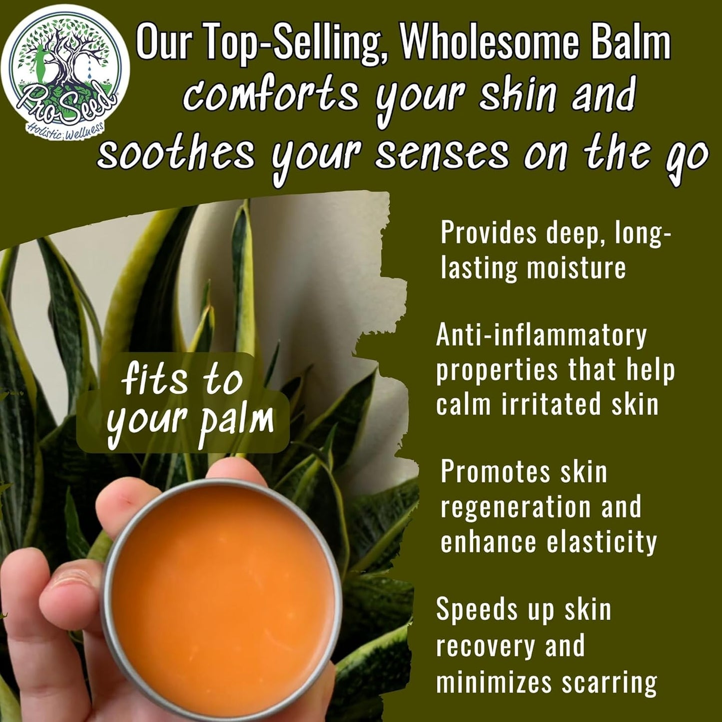 ProSeed Manuka Honey Unwhipped Tallow Balm – Handmade Grass-Fed Beef Moisturizer with Frankincense,