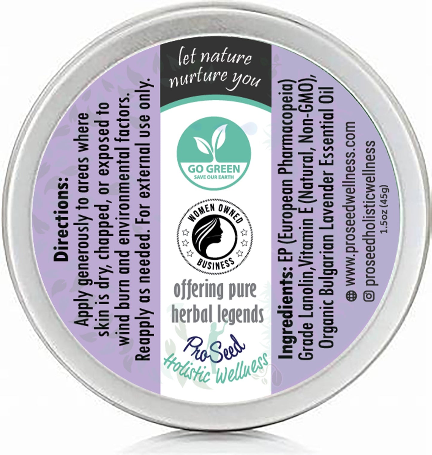 Fresh Lanolin Infused with Organic Lavender Essential Oil and Vitamin E