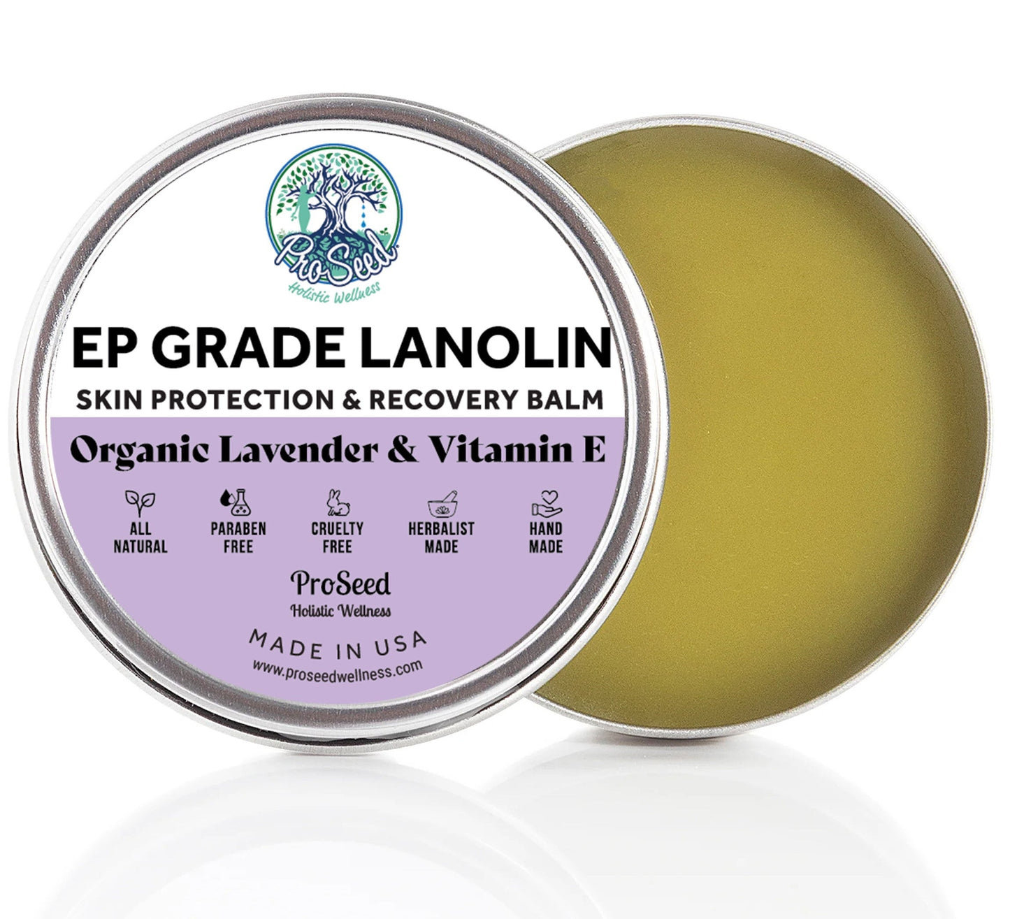 Fresh Lanolin Infused with Organic Lavender Essential Oil and Vitamin E